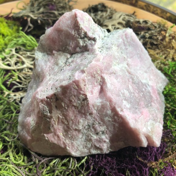Rare, Unicorn Stone, raw natural unicorn stone chunk, lepidolite, smoky quartz - Picture 2 of 13